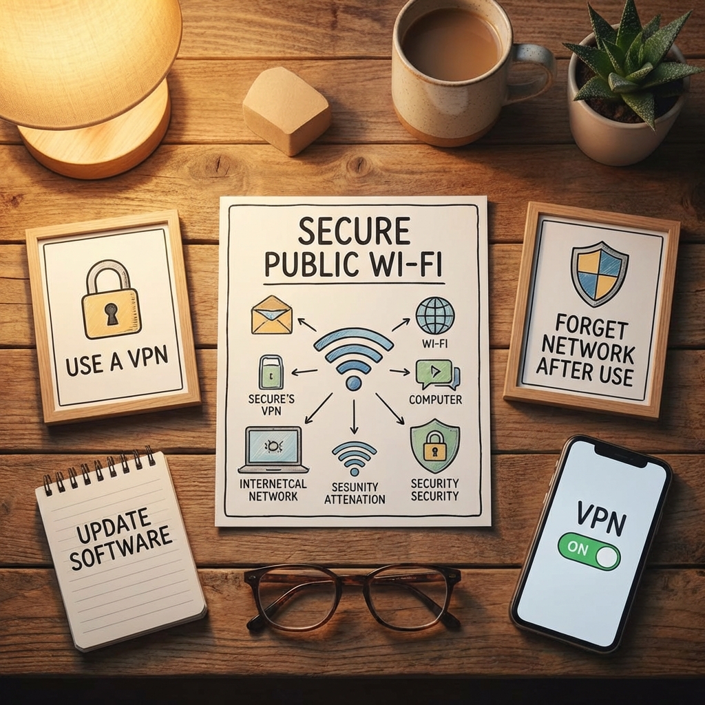 How to Secure Your Public Wi-Fi Connection - Summary
