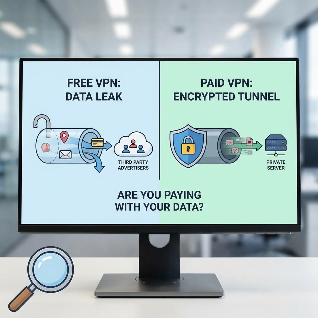 Free vs. Paid VPNs: Are You Paying with Your Data? - Key Feature